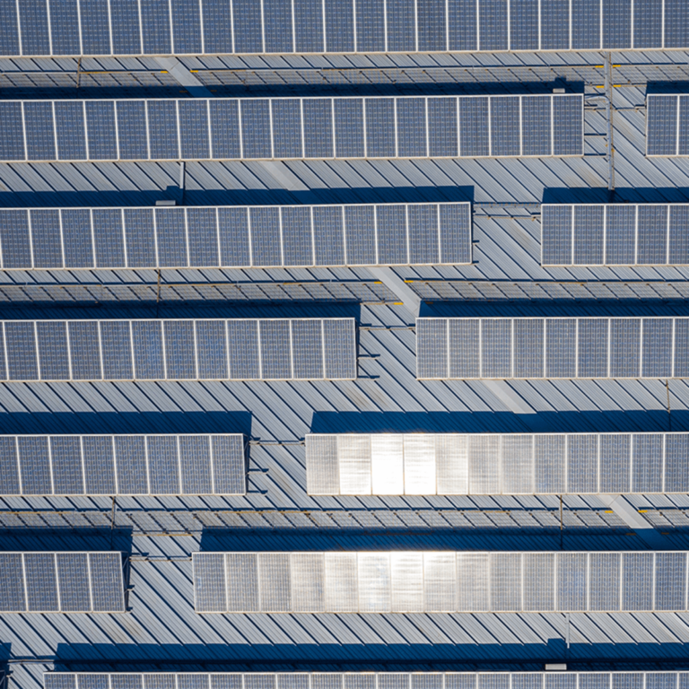 Engineers planning solar installation